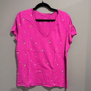 A New Day Magenta T shirt with sparkle fruits